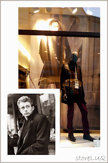Visual merchandising, store luq, James Dean, mens collection, mens coat