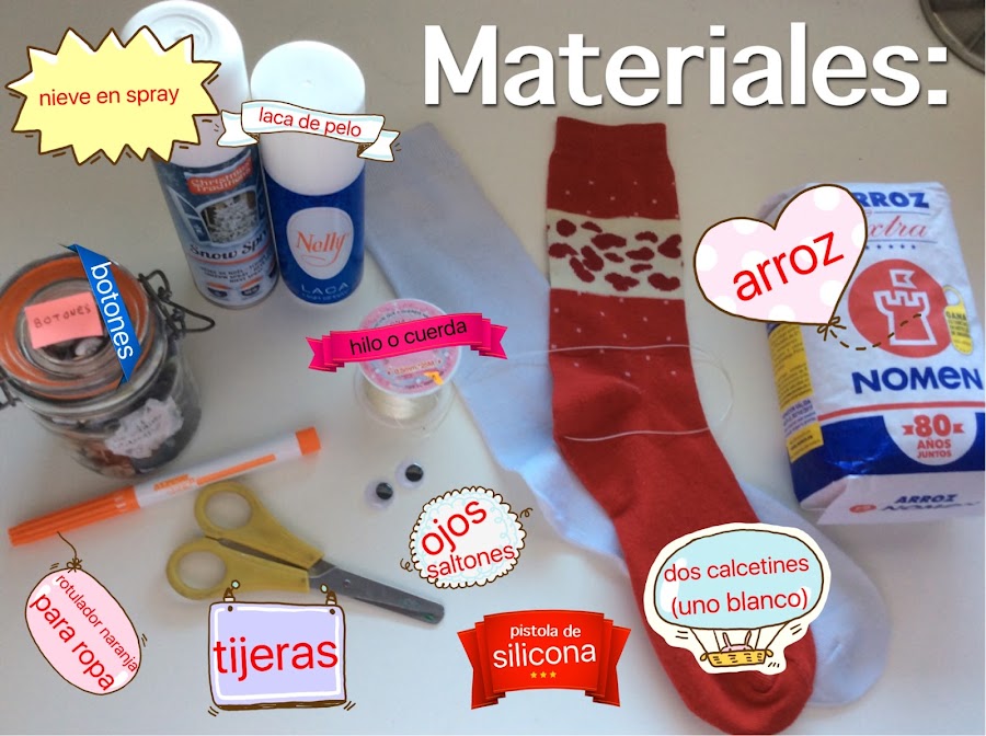 Muñeco de nieve diy con calcetines