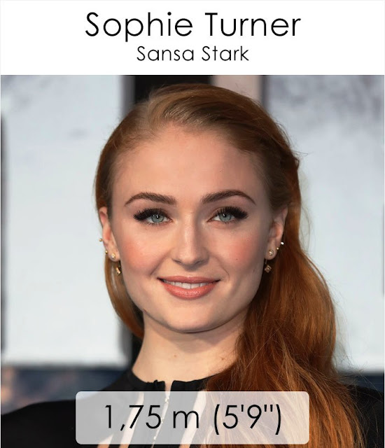 Sophie Turner (Sansa Stark) 1.75 m