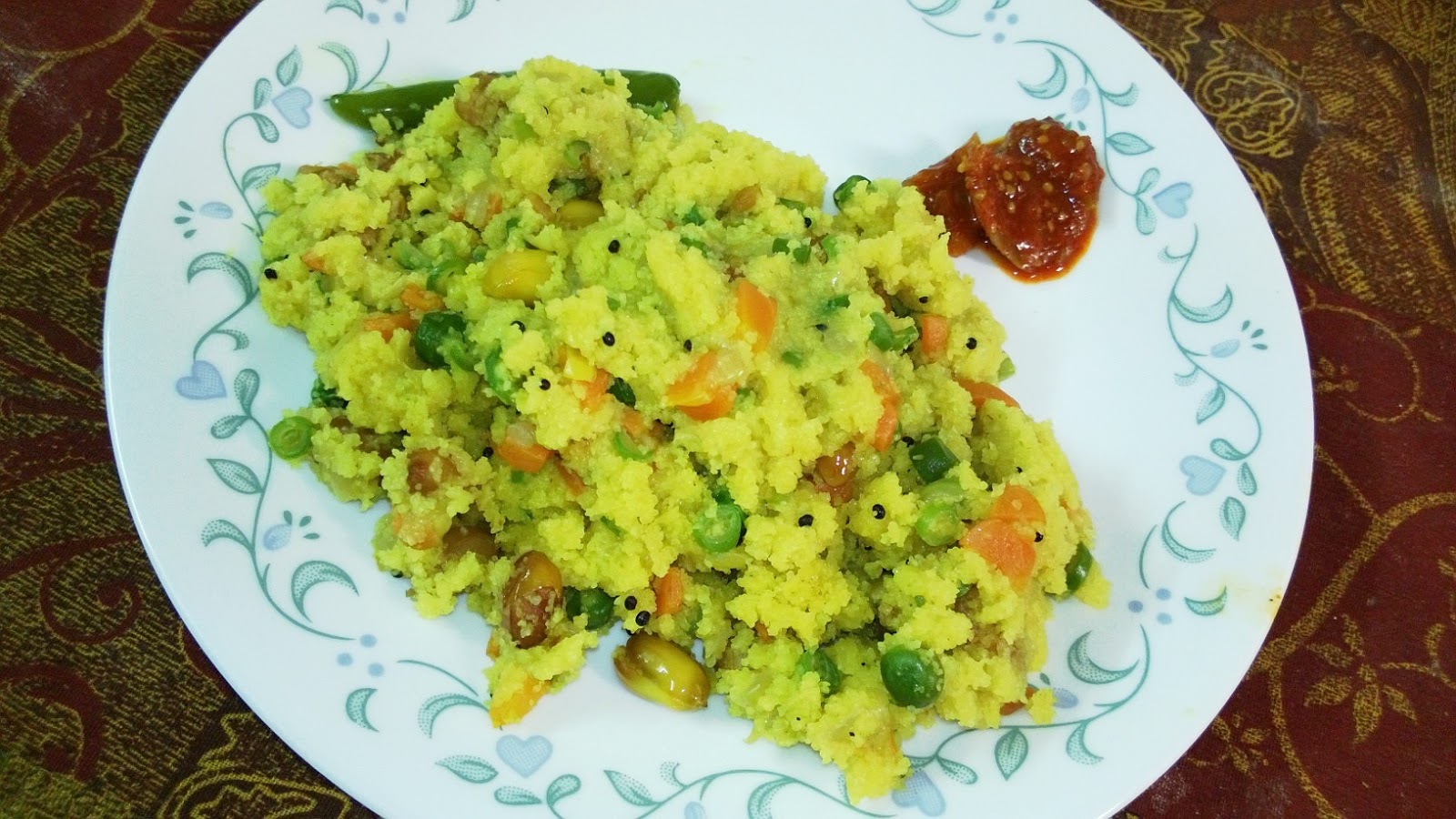 Simply...Delicious!!! "Mixed Vegetable Upma"