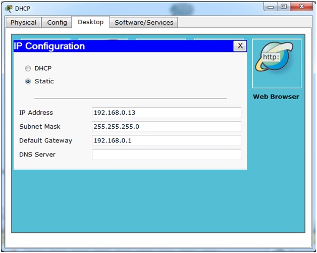 Configurasi DHCP Server, DNS Server dan WEB Server: Configurasi DHCP ...