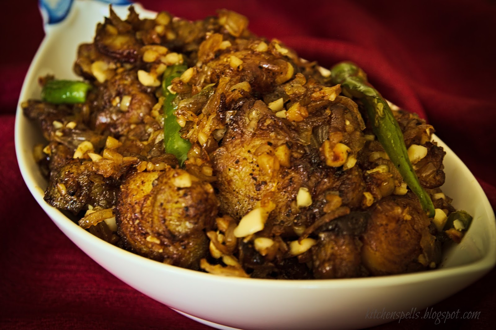 Fish Chilly with crushed peanuts