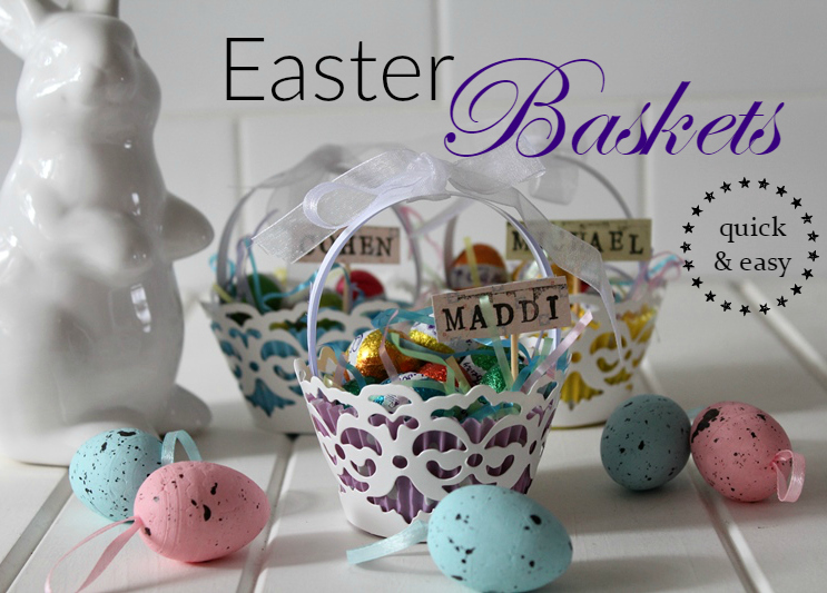 Free Tutorial Easter Baskets (Quick and Easy) Threadbare Creations