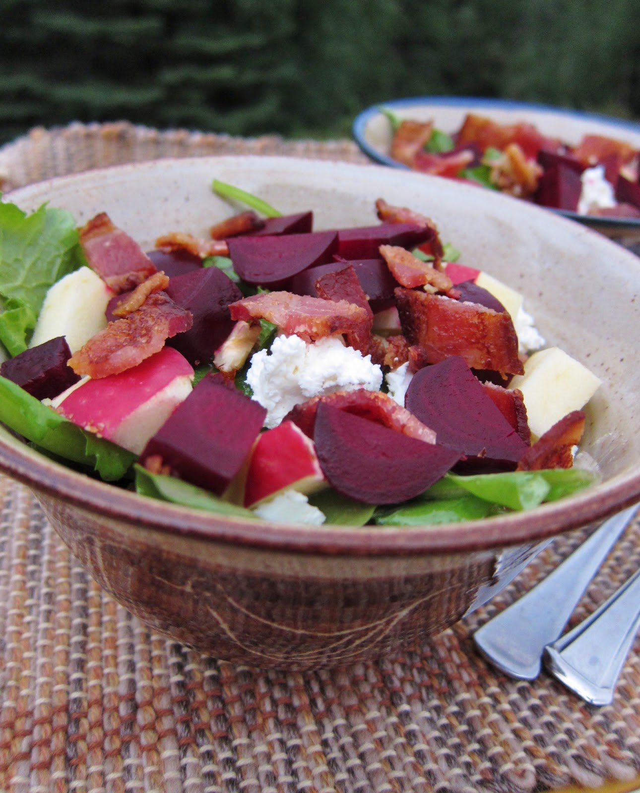 Arctic Garden Studio Rosemary Roasted Beet Salad with Bacon