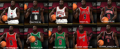 2K13 NBA Bulls Retro Classic Uniforms Mod Patch