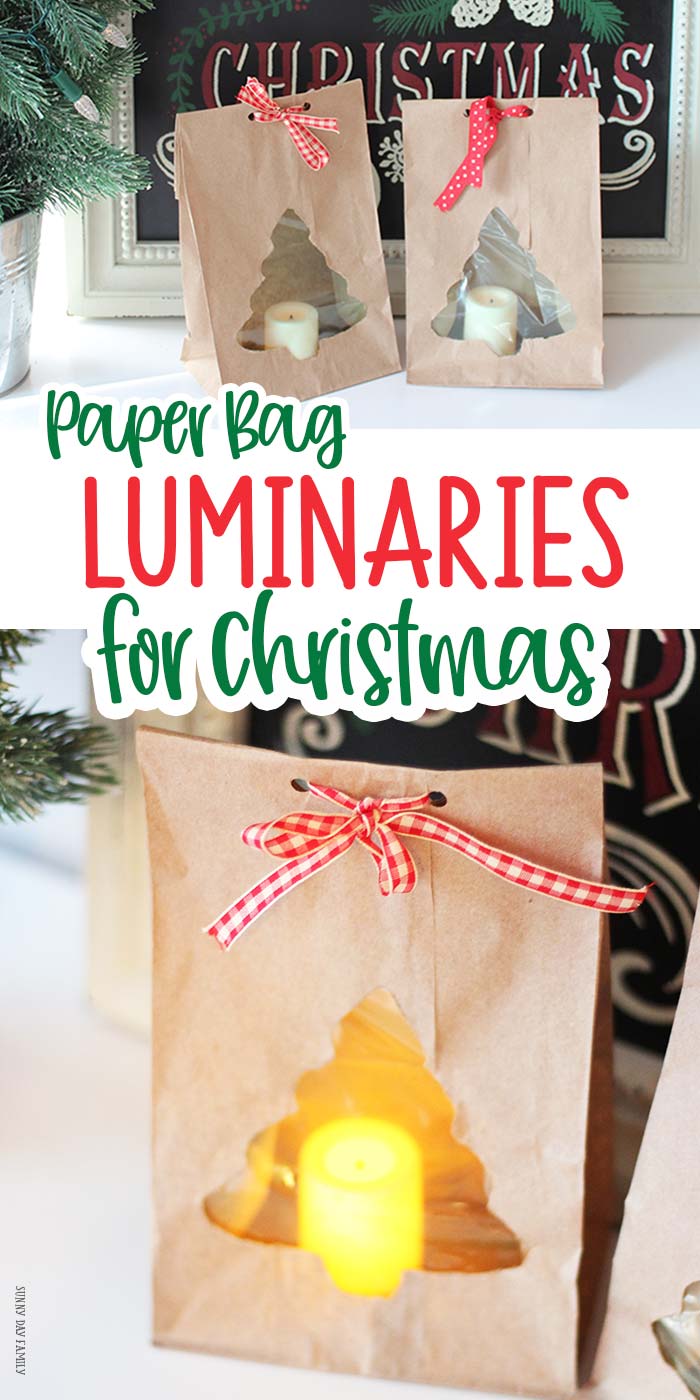Easy DIY Paper Bag Luminaries (with VIDEO) Sunny Day Family