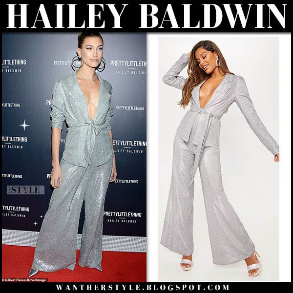 silver sequin pant suit