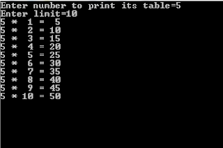 c++ multiplication table using while loop example ~ C++ Programming ...