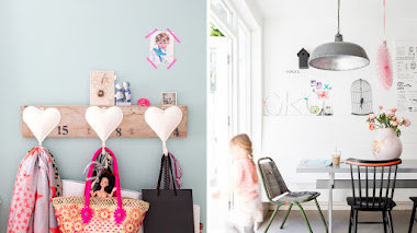 Mezcla de estilos y mucho washi tape en una casa familiar.