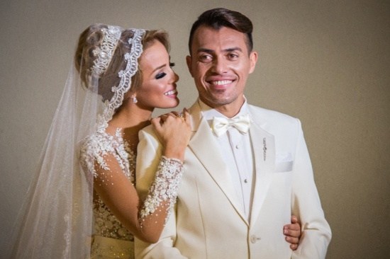 Juan Arango y la modelo Diana Lozano se casaron por la iglesia