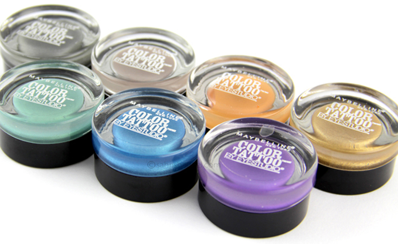 Eye Studio Color Tattoo Eyeshadow By Maybelline - Review & Swatches