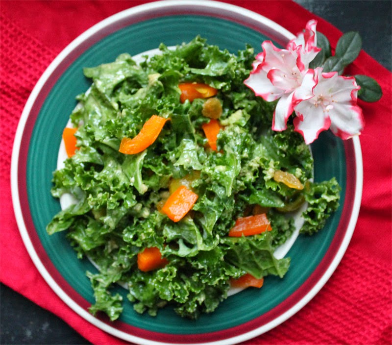 meadows cooks healthy recipes: kale salad, yes again