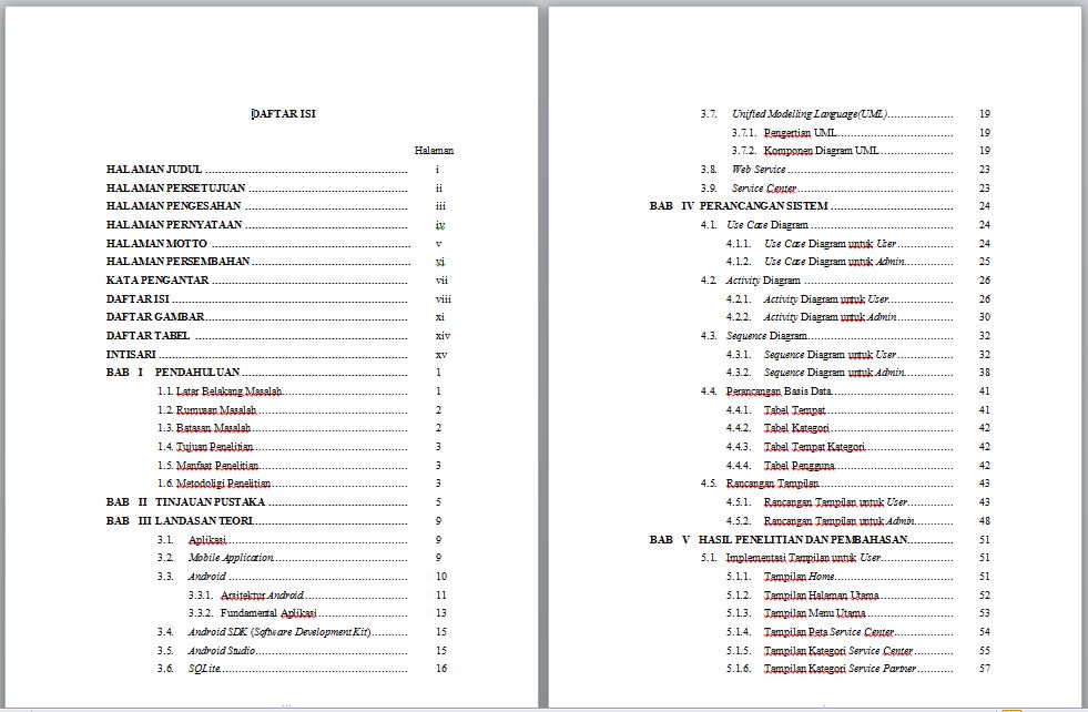Download Format Daftar Isi Ms Word Welcome To My Blog
