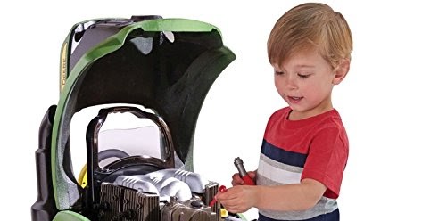 John Deere Tractor Engine Repair Set, Lets Your Kid Play Safely On