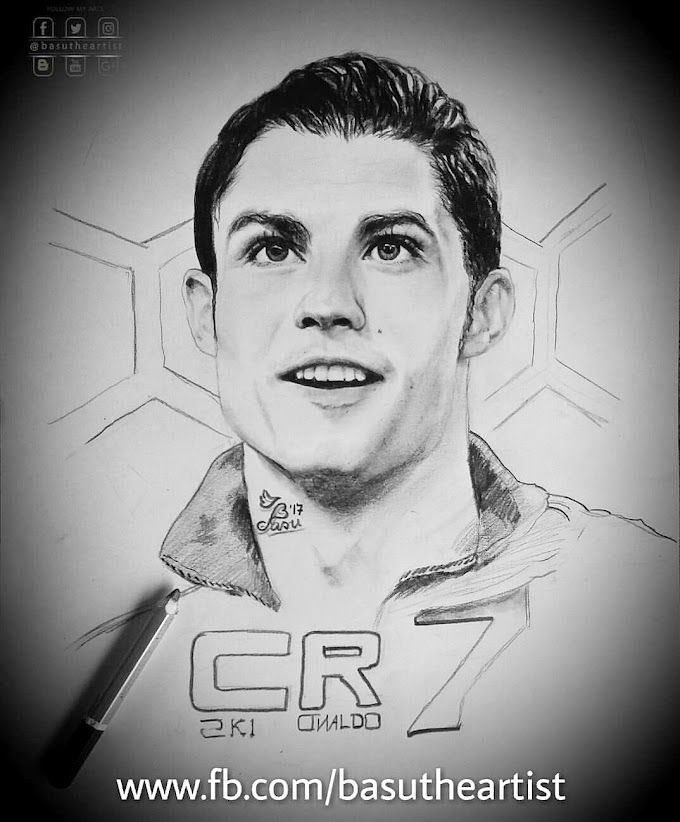 Cristiano Ronaldo Portrait (pencil Sketch), Drawing/illustration for sale  by FreyanNokrek - Foundmyself