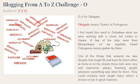 Blogging From A To Z Challenge, April 2012