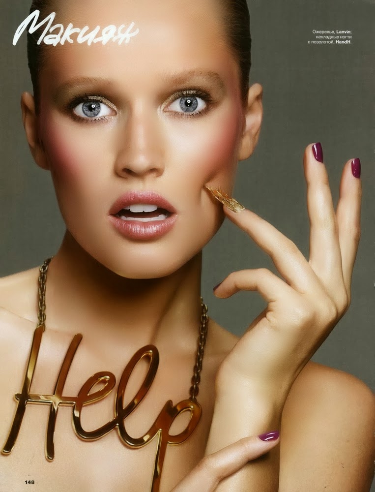Toni Garrn Magazine Photoshoot For Allure Russia Magazine November 2013