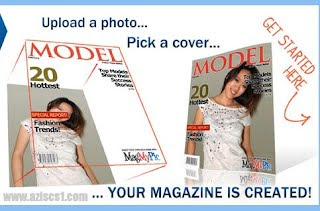 Edit foto cover majalah