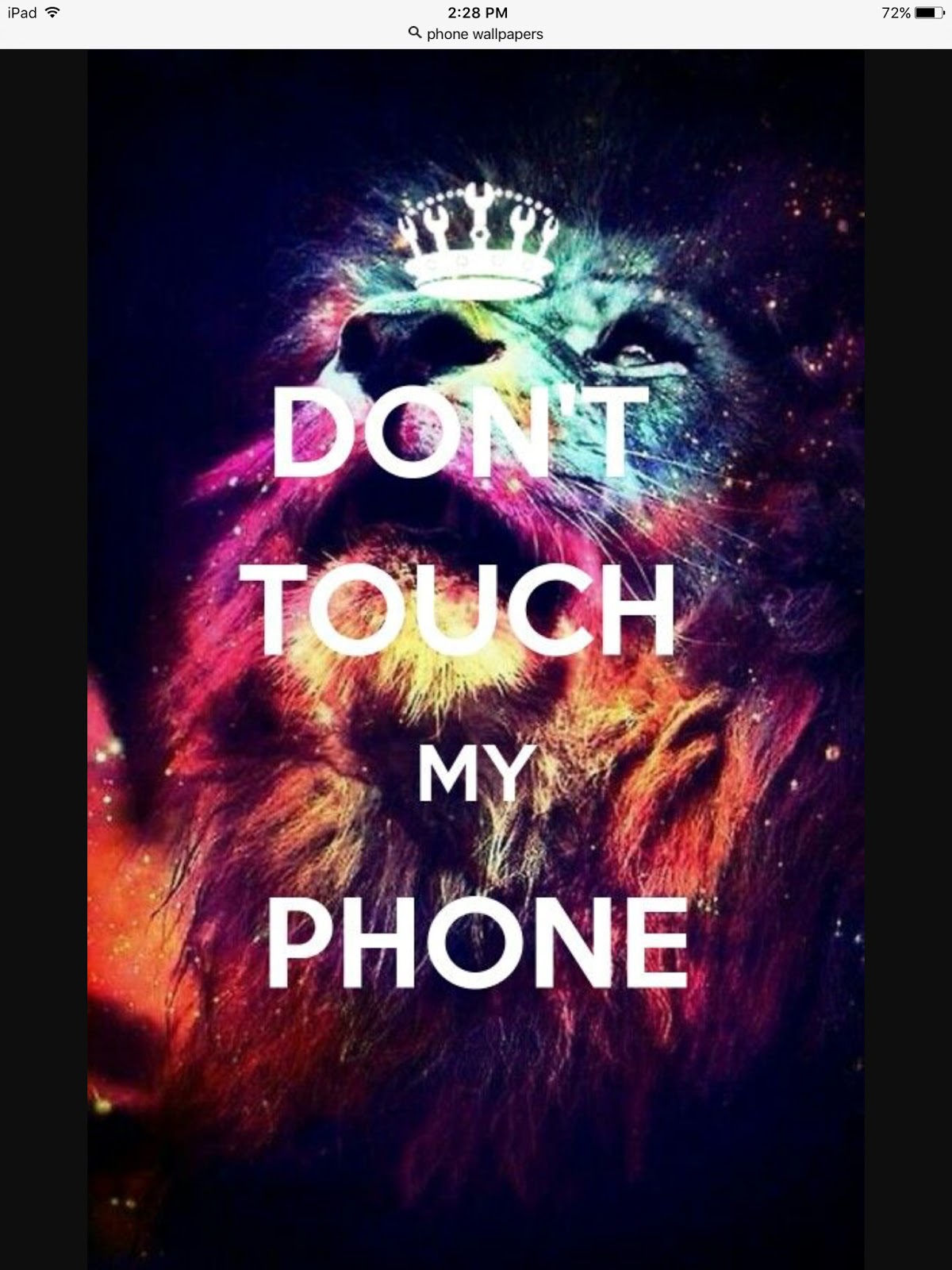 خلفيات لا تلمس هاتفي Do not Touch My Phone