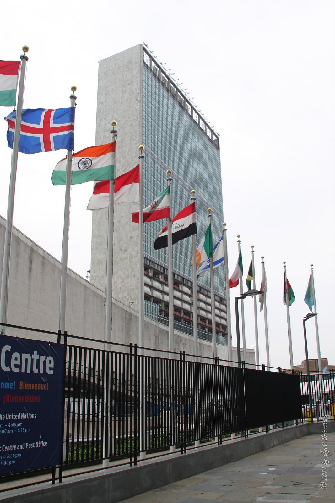 Public Art in Chicago New York City Sculptures at United Nations Plaza..
