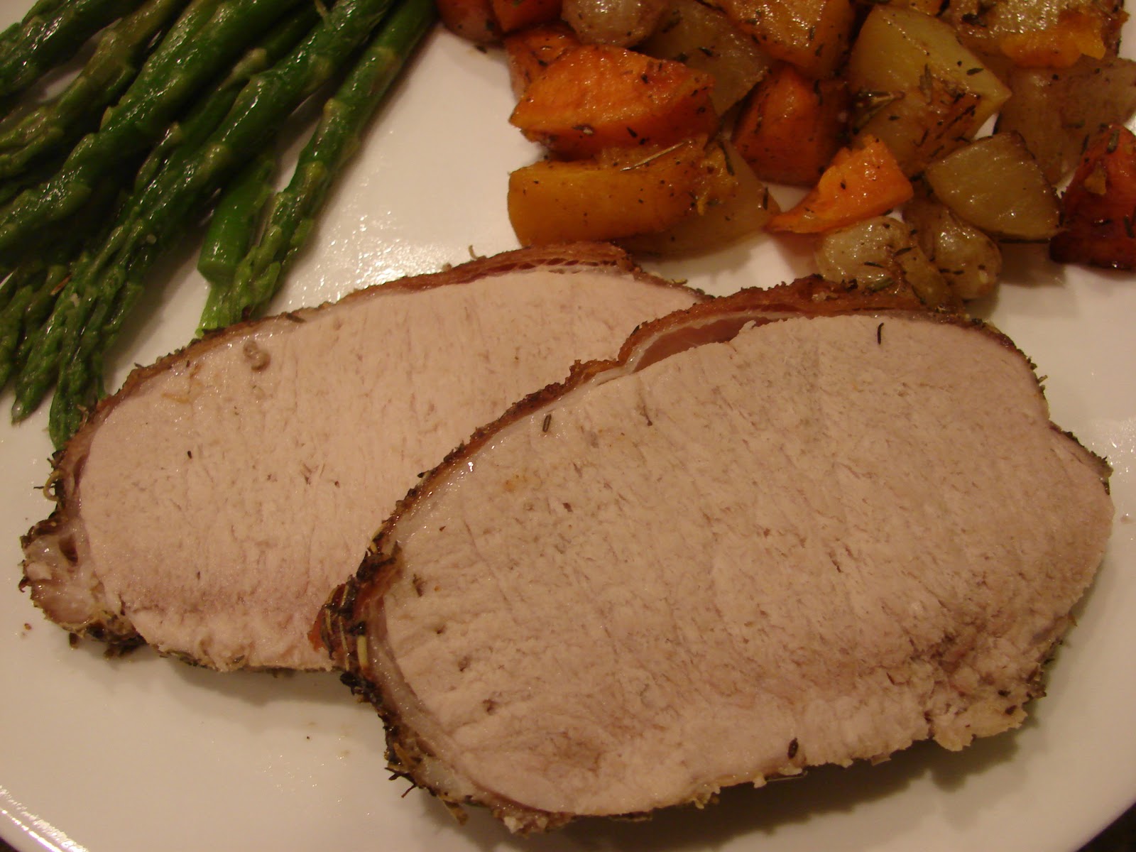 A Bear in the Kitchen Herb Crusted Pork Loin Roast