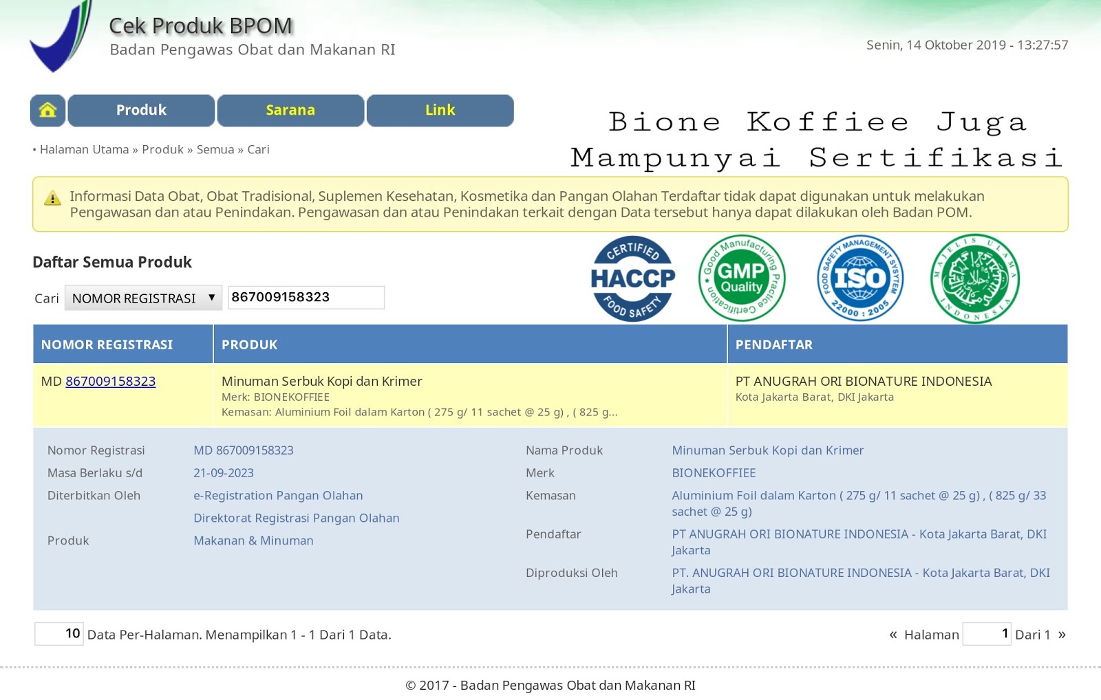 Bione Koffie | Distributor Bione Koffie