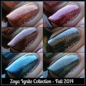 Pointless Cafe: Zoya Ignite Collection for Fall 2014 - Swatches and Review