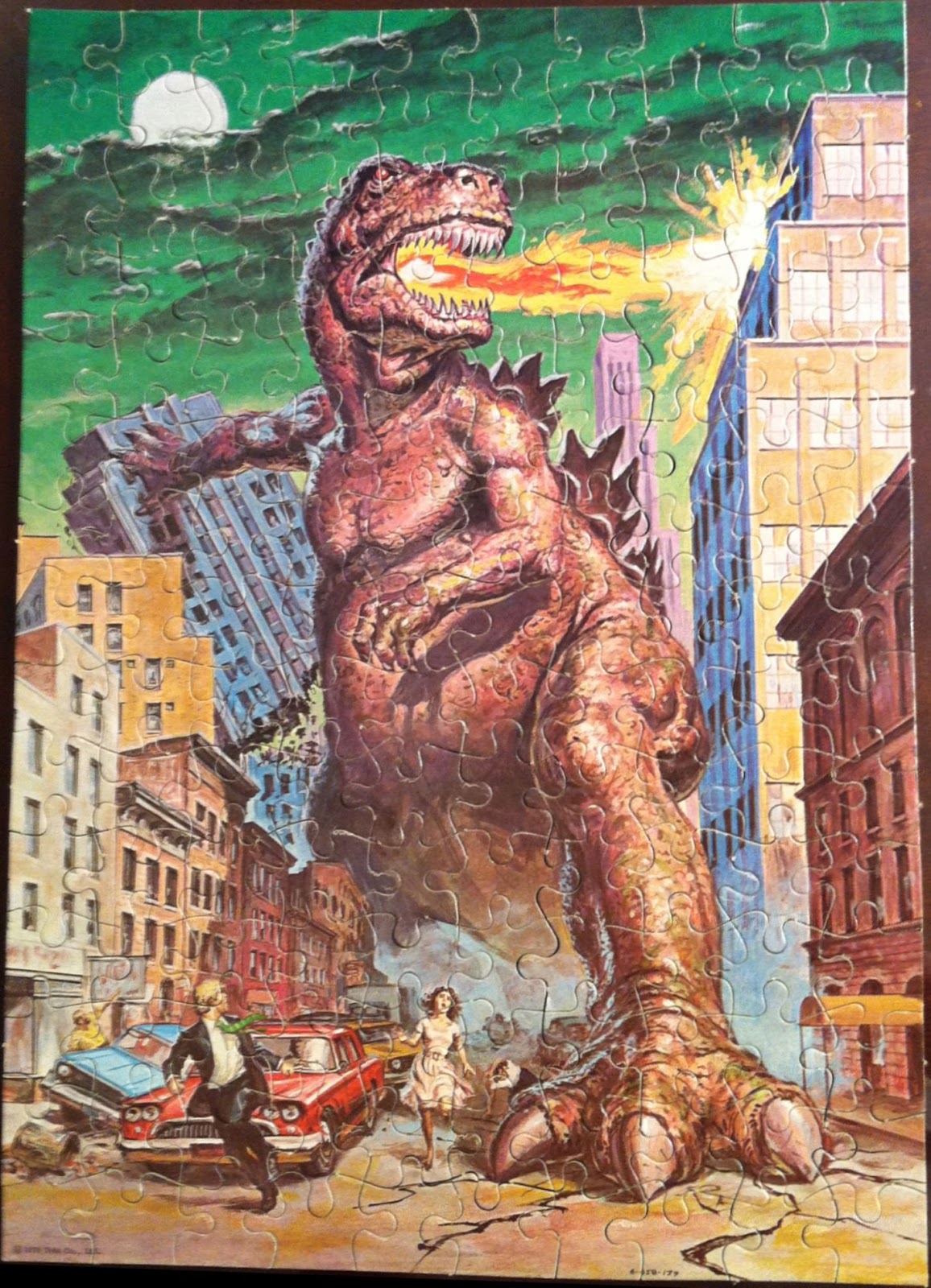 the sphinx Godzilla Puzzle "City Rampage" (HG Toys 45802, 1978)