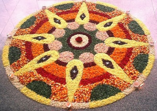 Rangoli Flower Designs For Deepawali Images