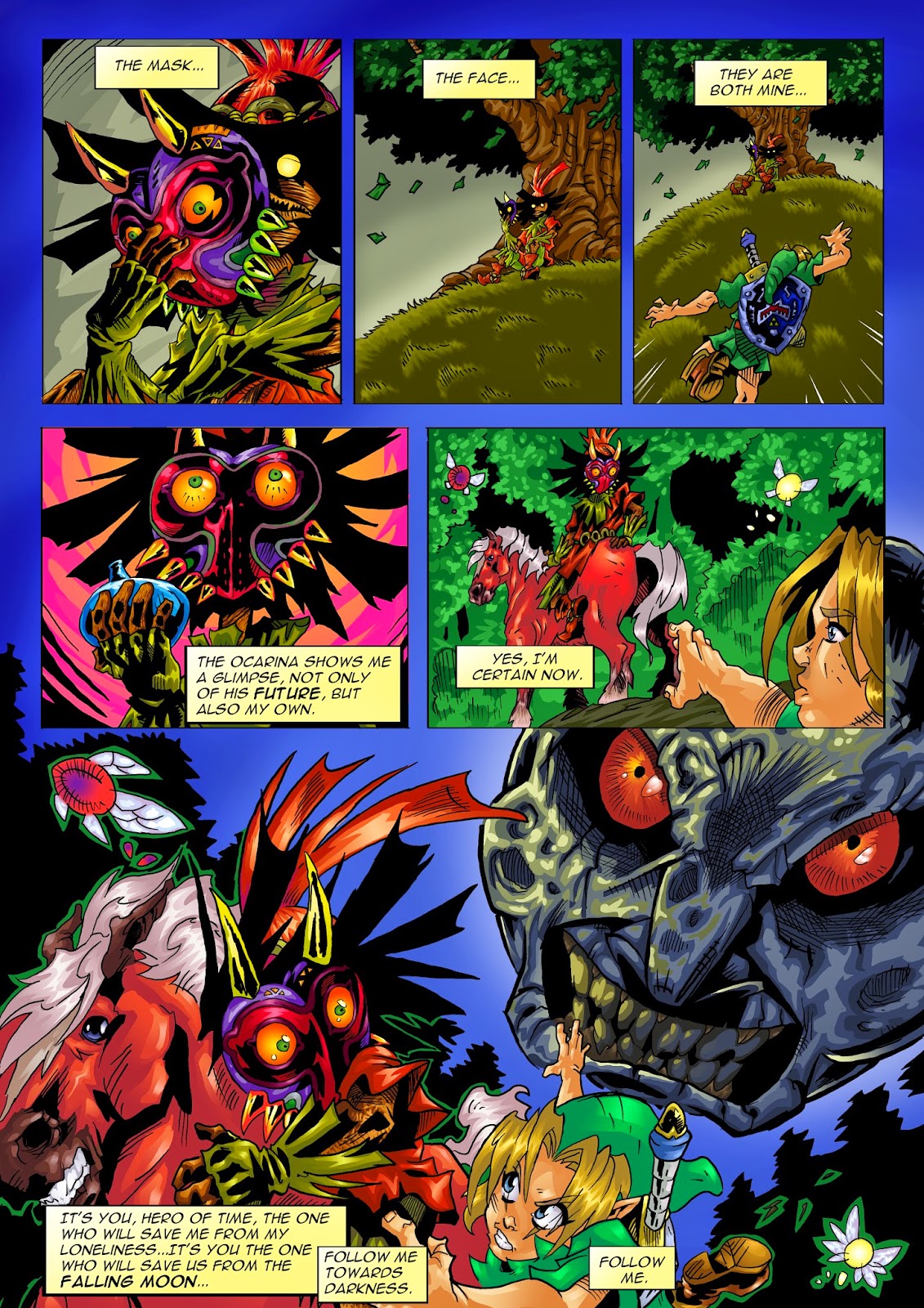 The Legend of Zelda Majora's Mask (English Comic) Art'in