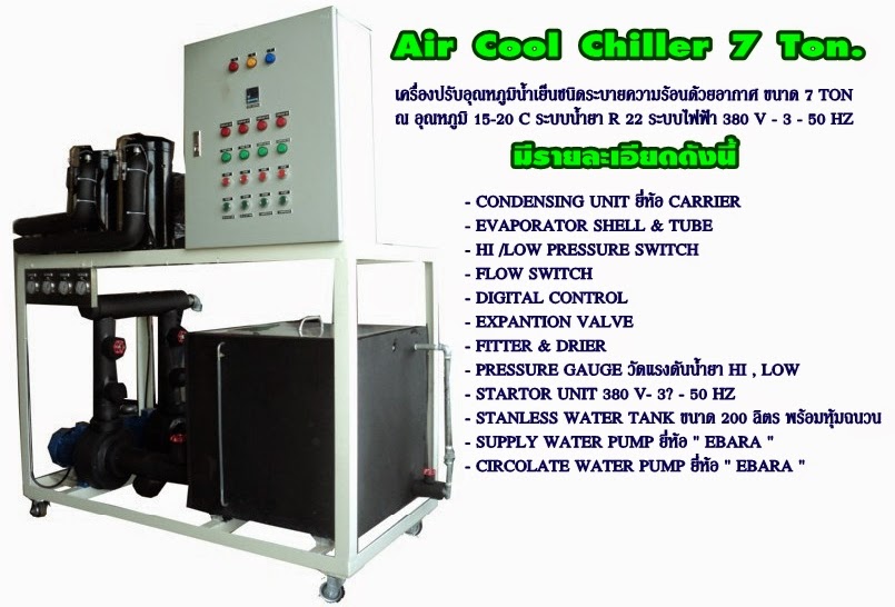 Air Cooled Chiller 7 Tons.
