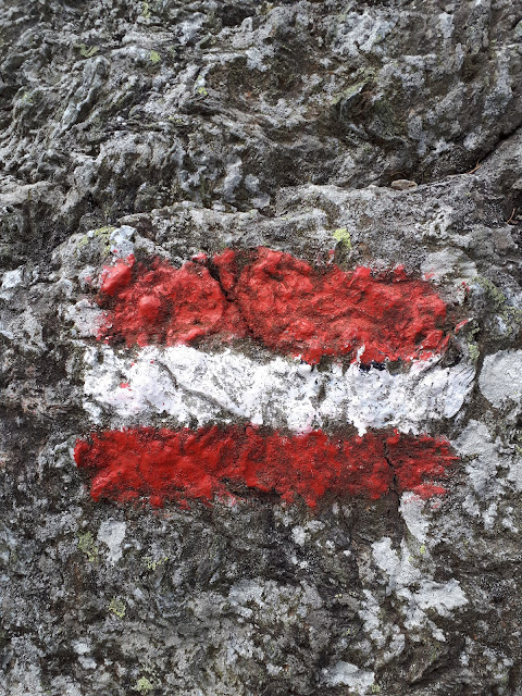 hiking trial sign in the Wildschönau, Tirol, Austria