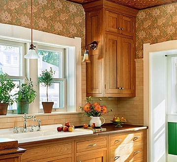 decora y disena: 24 Ideas de Papel Tapiz en la Cocina