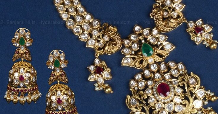 Ruby Flat Diamonds Grand Wedding Set - Jewellery Designs