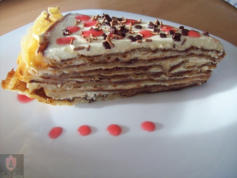 Tort de clatite-Pancakes cake