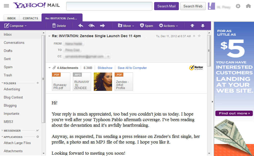 Yahoo mail button shortcuts retyto