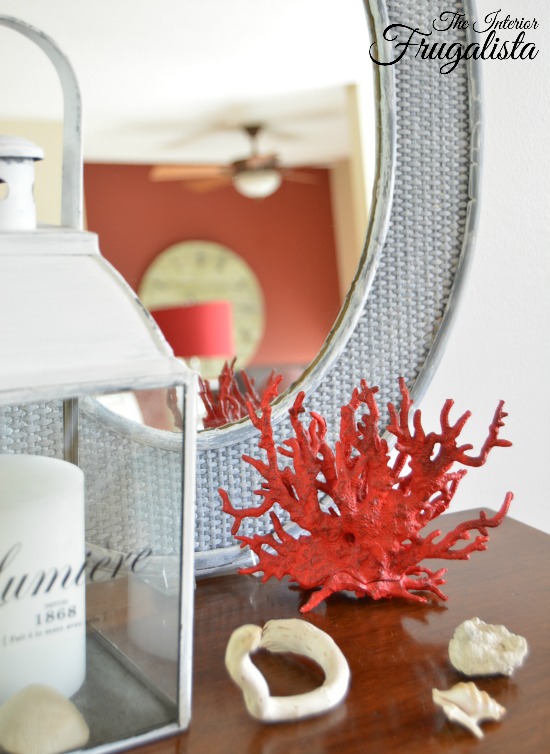 Driftwood Inspired Rattan Oval Mirror Makeover Interior Frugalista