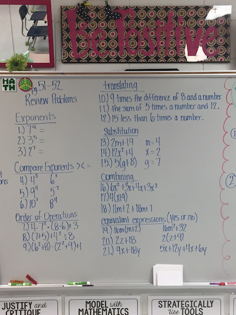 Mrs. White's 6th Grade Math Blog: November 2016