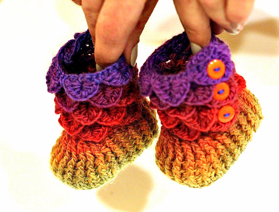 baby booties Crochet pattern