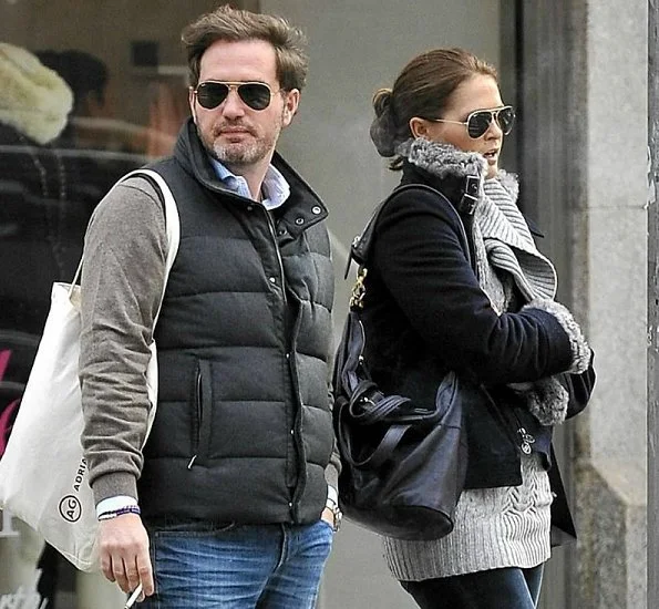 Princess Madeleine and Chris O'Neill shopping in Soho. Soho is an area of the City of Westminster, part of the West End of London