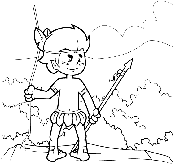 desenhos de personagens do folclore para colorir pintar imprimir