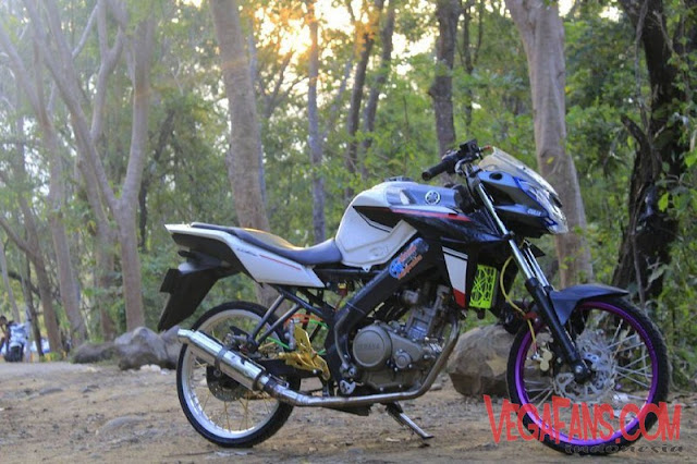 New Vixion Modif Jari Jari Simple Warna Hitam