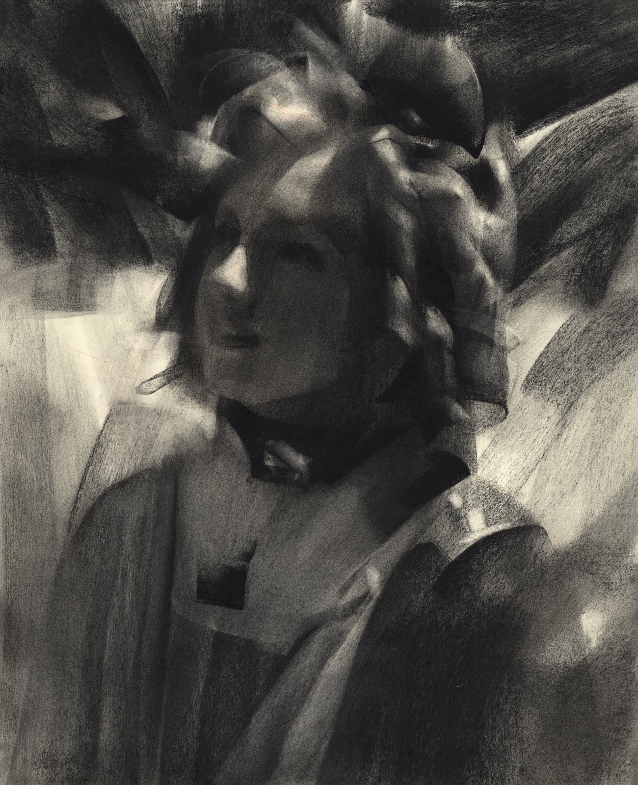 Nathan Fowkes Art Charcoal Study