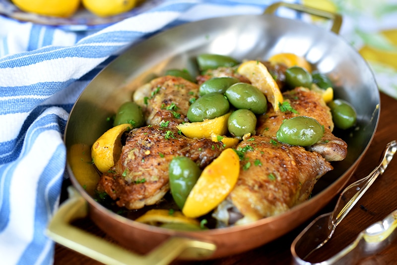 Braised Chicken with Lemon and Olives Recipe LEBANESE RECIPES