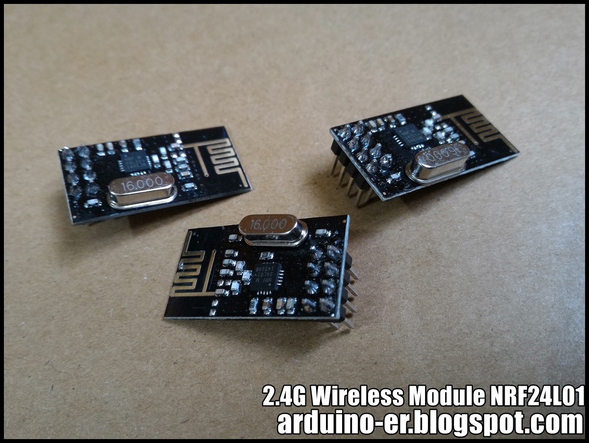 Arduino-er: 2.4GHz Wireless Module NRF24L01