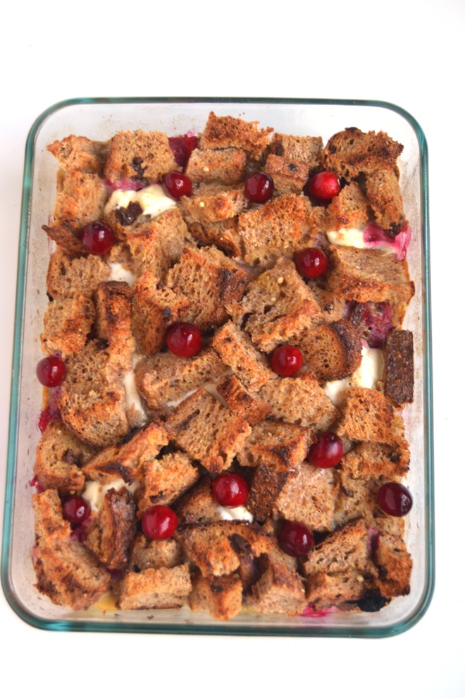 Cranberry Cream Cheese Stuffed French Toast is the perfect make-ahead breakfast that is full of flavor and perfect to serve to a crowd! www.nutritionistreviews.com