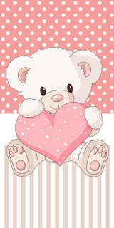 Teddy Bear for Girls Free Printable Labels.