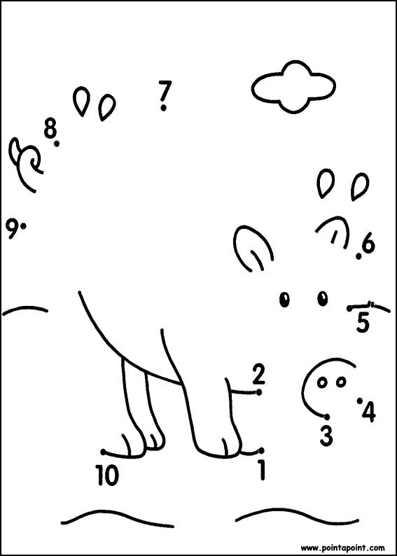 Дорисуй рисунок по точкам