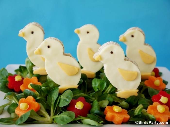 Easter Chick Brunch Salad Recipe - BirdsParty.com