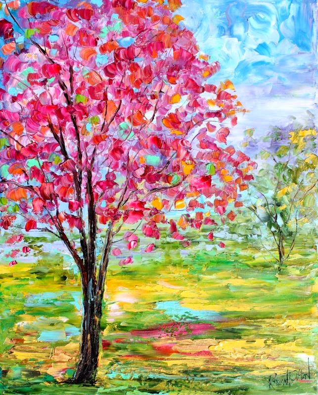 Palette Knife Painters, International: Original oil painting Spring ...